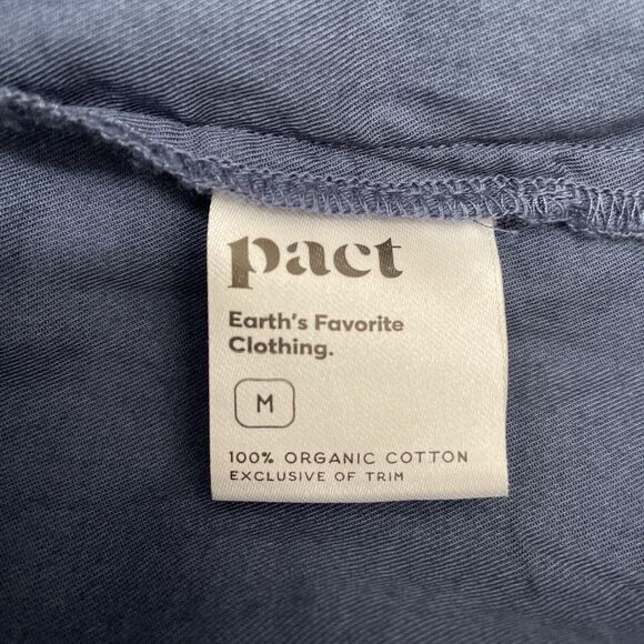 Pact Skirt Sunset Light Gauze Tiered Midi Organic Cotton French Navy Medium - Picture 6 of 8